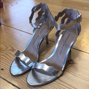 Brand new silver heel size 7